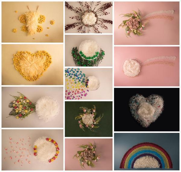 Precious Newborn Girl Backdrop Collection {Includes 35 Backdrops}