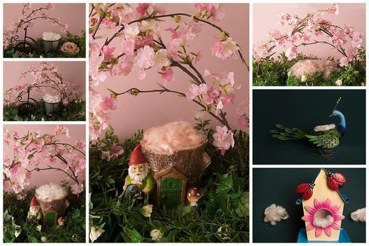 Little Nugget Newborn Girl Backdrop Collection {Includes 35 Backdrops}