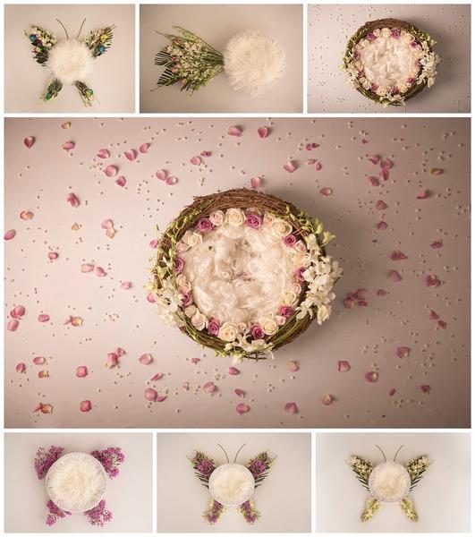 Blissful Newborn Girl Backdrop Collection {Includes 35 Backdrops}