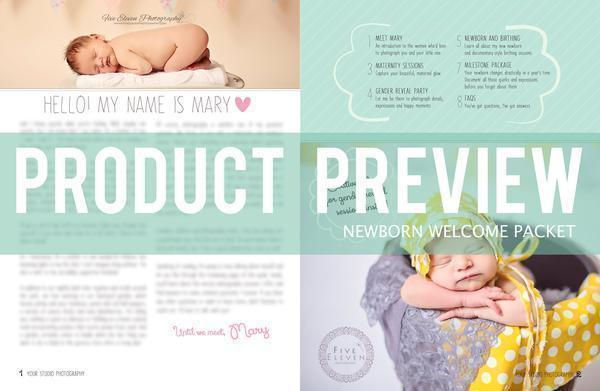 Newborn Magazine Welcome Packet Template {1st & 2nd Edition}