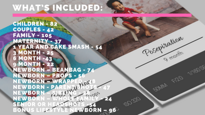 837 POSEPIRATION PORTRAIT SETTING CARDS