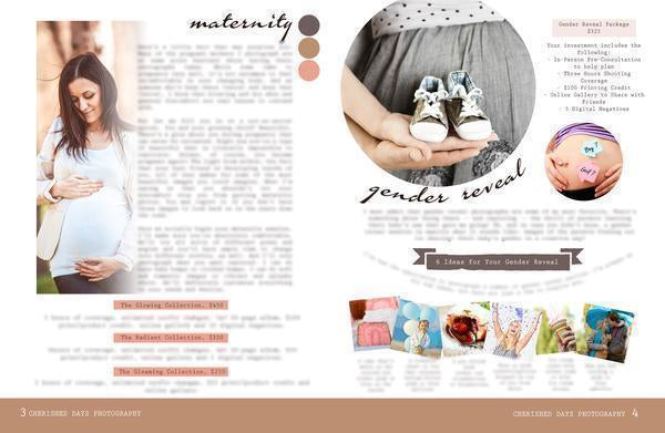 Newborn Magazine Welcome Packet Template {1st & 2nd Edition}