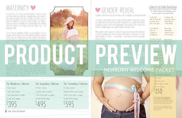 Newborn Magazine Welcome Packet Template {1st & 2nd Edition}