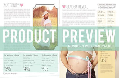 Newborn Magazine Welcome Packet Template {1st & 2nd Edition}