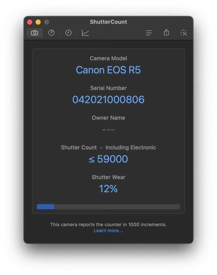 Light Used Canon EOS R5