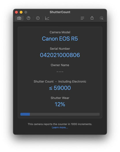 Light Used Canon EOS R5