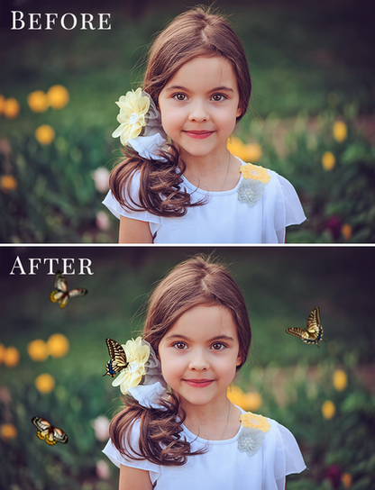 Spring Overlay Bundle: Bunnies, Magnolia, Butterflies, Lilacs, trees + more!