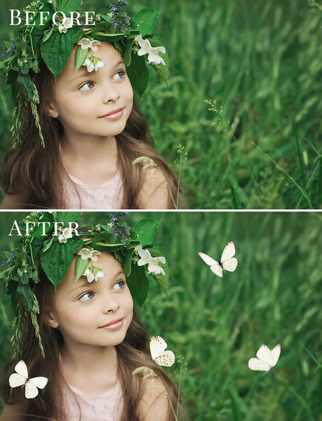 Spring Overlay Bundle: Bunnies, Magnolia, Butterflies, Lilacs, trees + more!