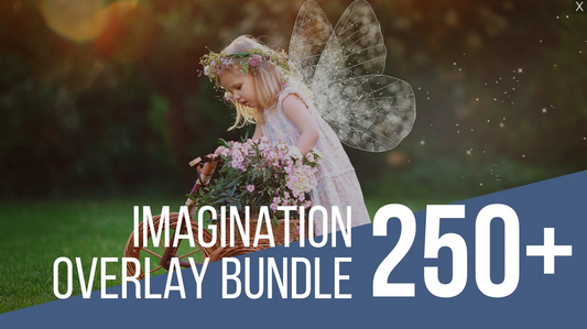 Imagination Photo Overlays & Backdrops, Dinosaur, Fairy Wings, Unicorn, Stage Lights + more!