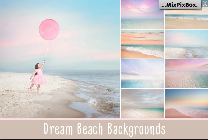 2020 Photo Overlay Bundle: Beach Backgrounds, Dirt Explosion, Stadium Light, Animal Overlays, Ribbon, Floral + more!