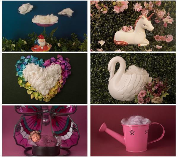 Precious Newborn Girl Backdrop Collection {Includes 35 Backdrops}