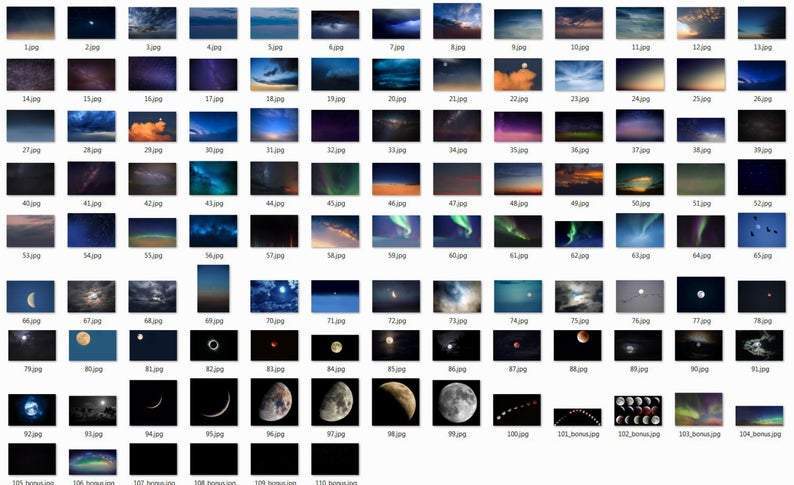 1000+ Sky Overlay Bundle